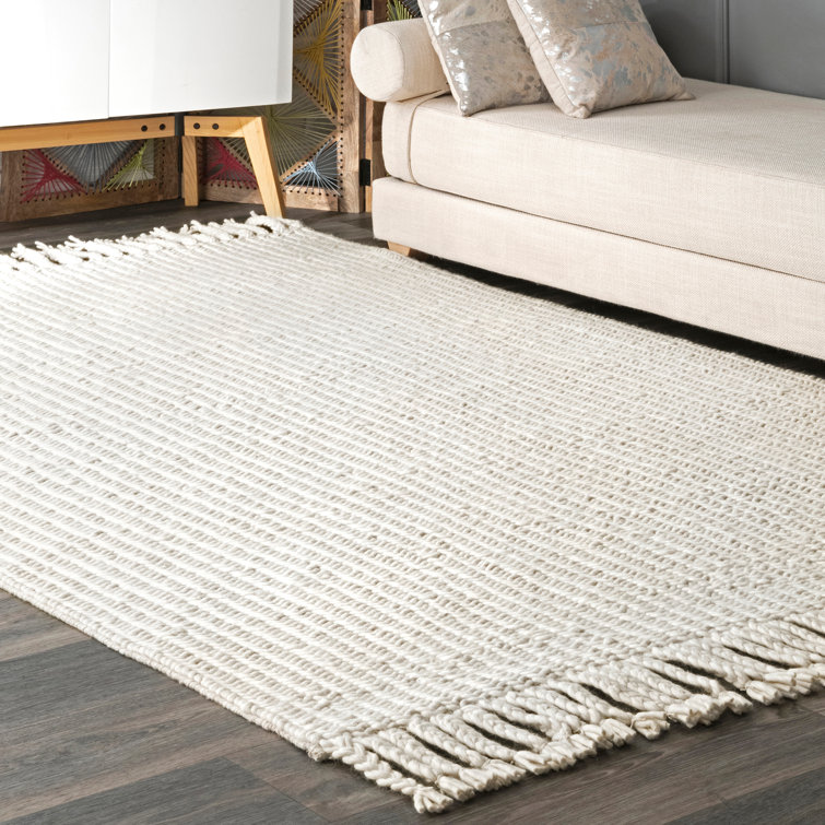 Gracie Oaks Sinclair Handmade Flatweave Wool Off White Rug & Reviews Wayfair